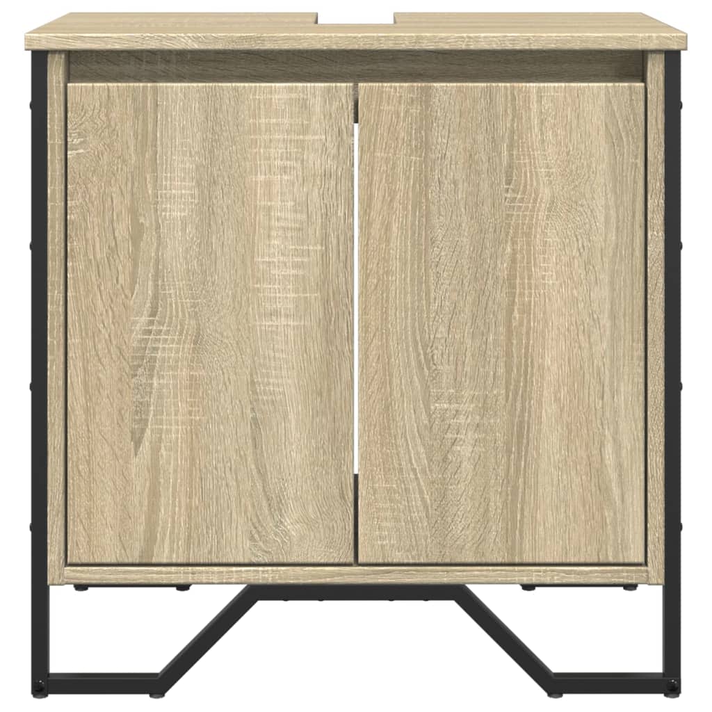 vidaXL Dulap chiuvetă baie, stejar sonoma, 60x35x60 cm, lemn prelucrat vidaXL Dulap chiuvetă baie, stejar sonoma, 60x35x60 cm, lemn prelucrat