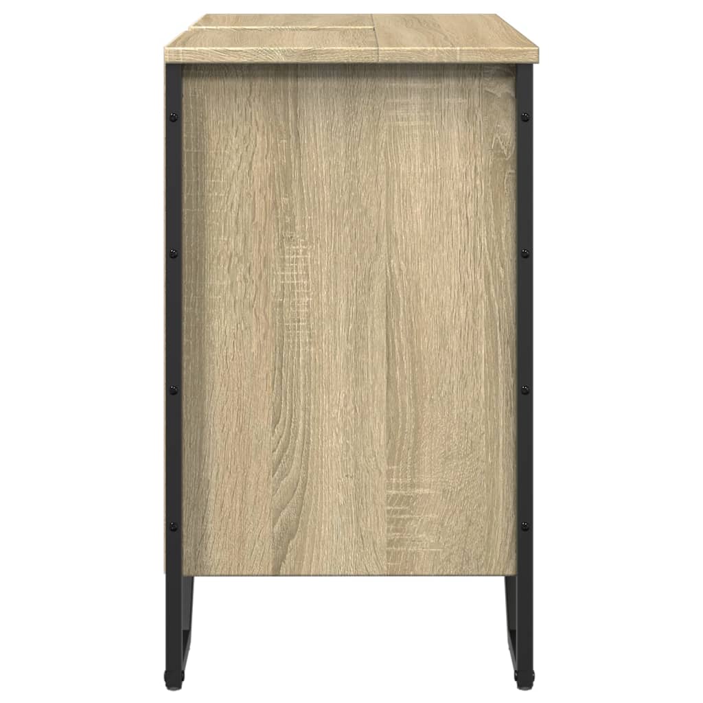 vidaXL Dulap chiuvetă baie, stejar sonoma, 60x35x60 cm, lemn prelucrat vidaXL Dulap chiuvetă baie, stejar sonoma, 60x35x60 cm, lemn prelucrat