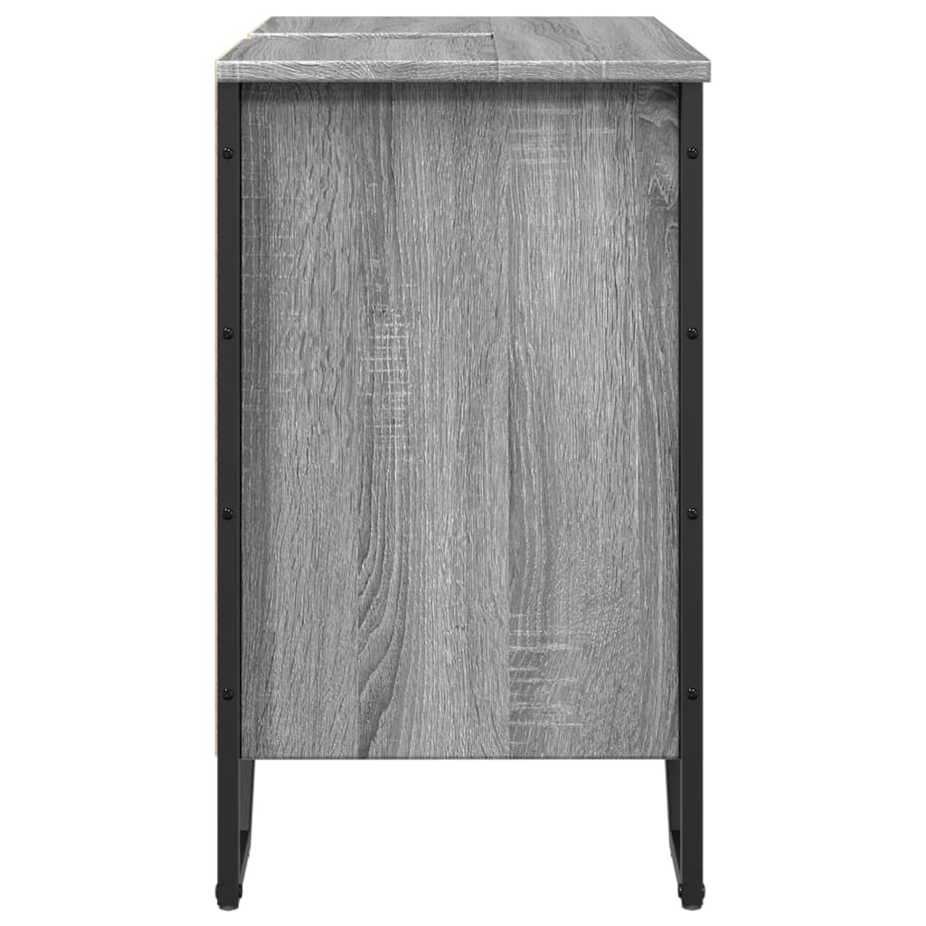 vidaXL Dulap chiuvetă baie, gri sonoma, 60x35x60 cm, lemn prelucrat vidaXL Dulap chiuvetă baie, gri sonoma, 60x35x60 cm, lemn prelucrat