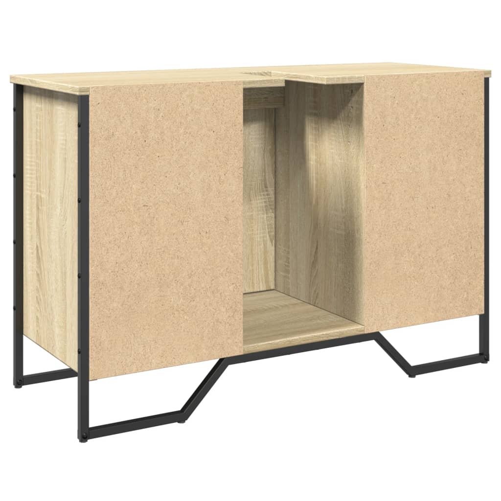 vidaXL Dulap chiuvetă baie, stejar sonoma, 91x35x60 cm, lemn prelucrat vidaXL Dulap chiuvetă baie, stejar sonoma, 91x35x60 cm, lemn prelucrat