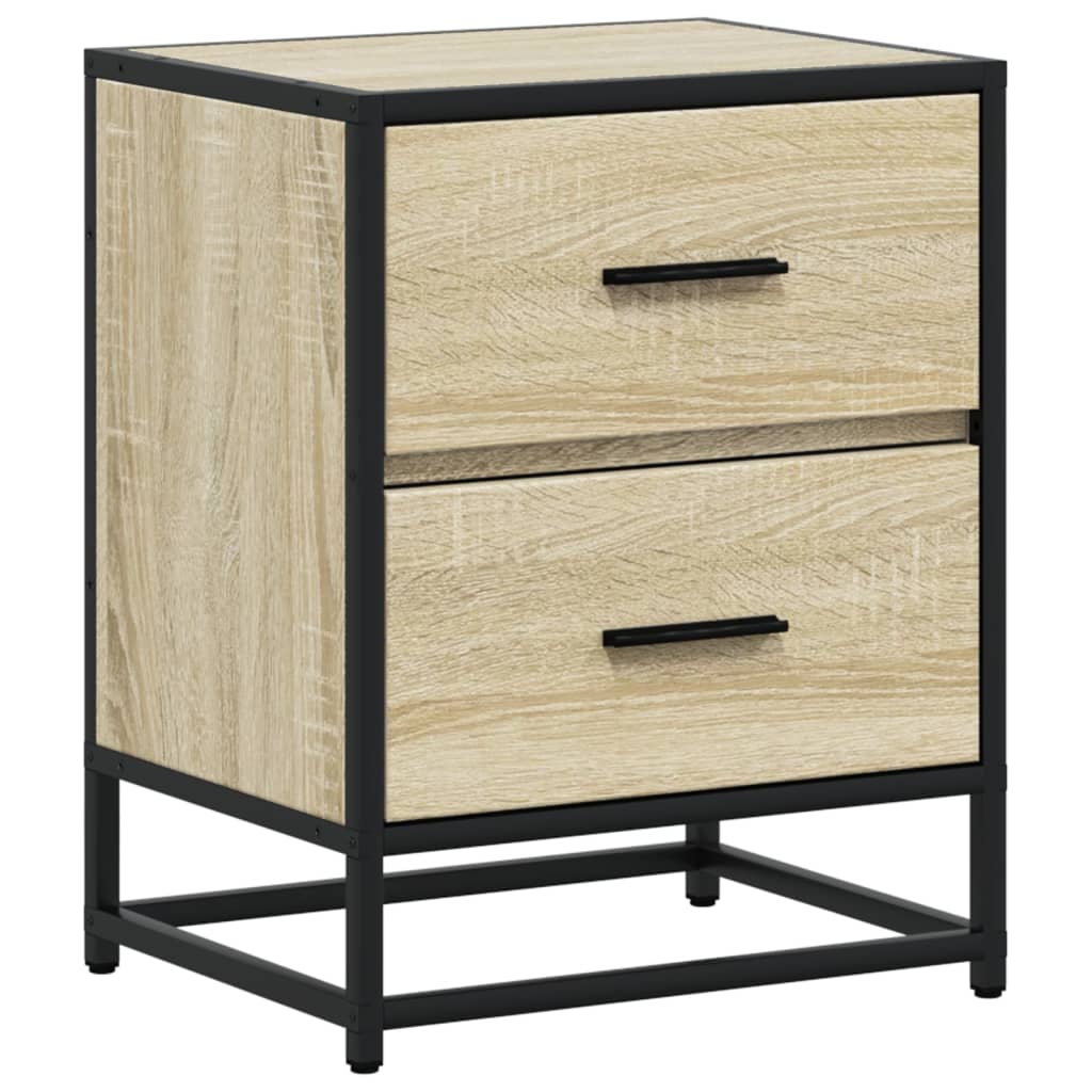 vidaXL Noptiere, 2 buc., stejar sonoma, 40x31x50 cm, lemn compozit vidaXL Noptiere, 2 buc., stejar sonoma, 40x31x50 cm, lemn compozit