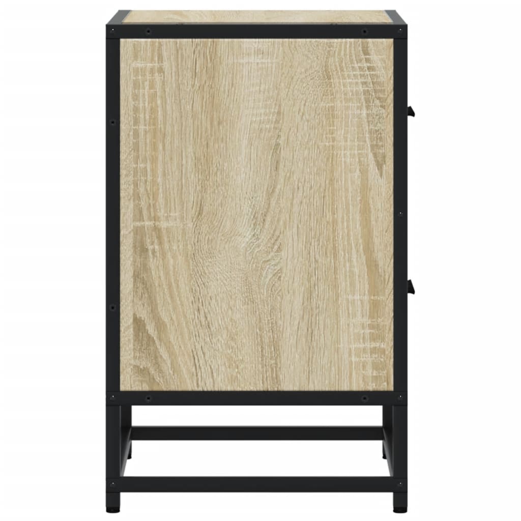 vidaXL Noptiere, 2 buc., stejar sonoma, 40x31x50 cm, lemn compozit vidaXL Noptiere, 2 buc., stejar sonoma, 40x31x50 cm, lemn compozit