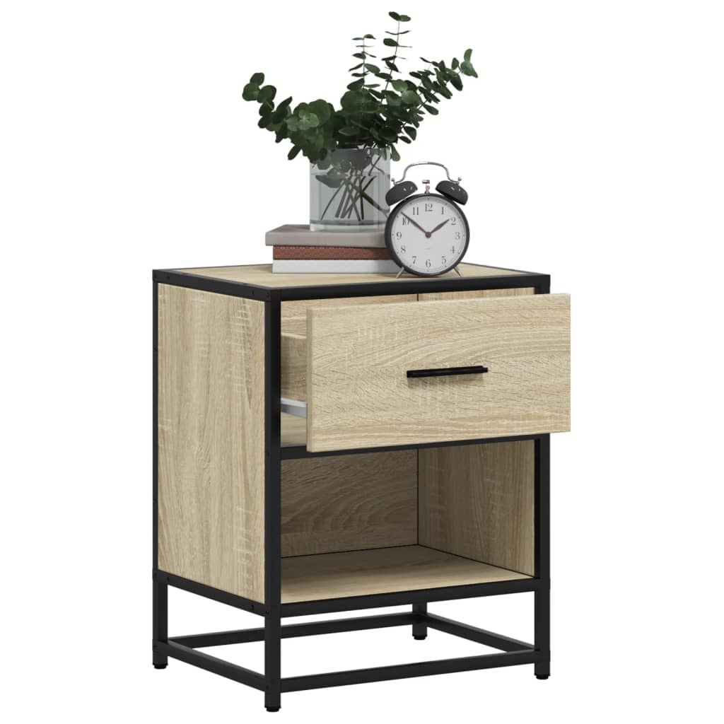 vidaXL Noptiere, 2 buc., stejar sonoma, 40x31x50 cm, lemn compozit vidaXL Noptiere, 2 buc., stejar sonoma, 40x31x50 cm, lemn compozit