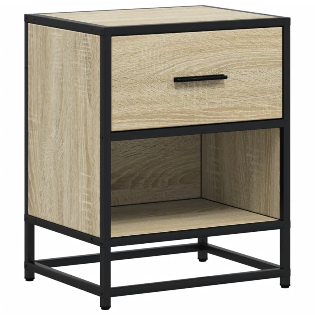 vidaXL Noptiere, 2 buc., stejar sonoma, 40x31x50 cm, lemn compozit vidaXL Noptiere, 2 buc., stejar sonoma, 40x31x50 cm, lemn compozit
