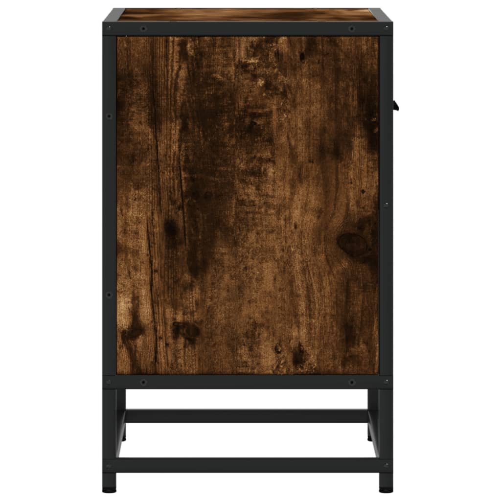 vidaXL Noptiere, 2 buc., stejar fumuriu, 40x31x50 cm, lemn compozit vidaXL Noptiere, 2 buc., stejar fumuriu, 40x31x50 cm, lemn compozit