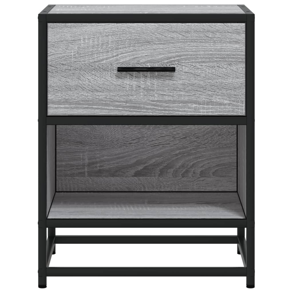 vidaXL Noptiere, 2 buc., gri sonoma, 40x31x50 cm, lemn compozit vidaXL Noptiere, 2 buc., gri sonoma, 40x31x50 cm, lemn compozit