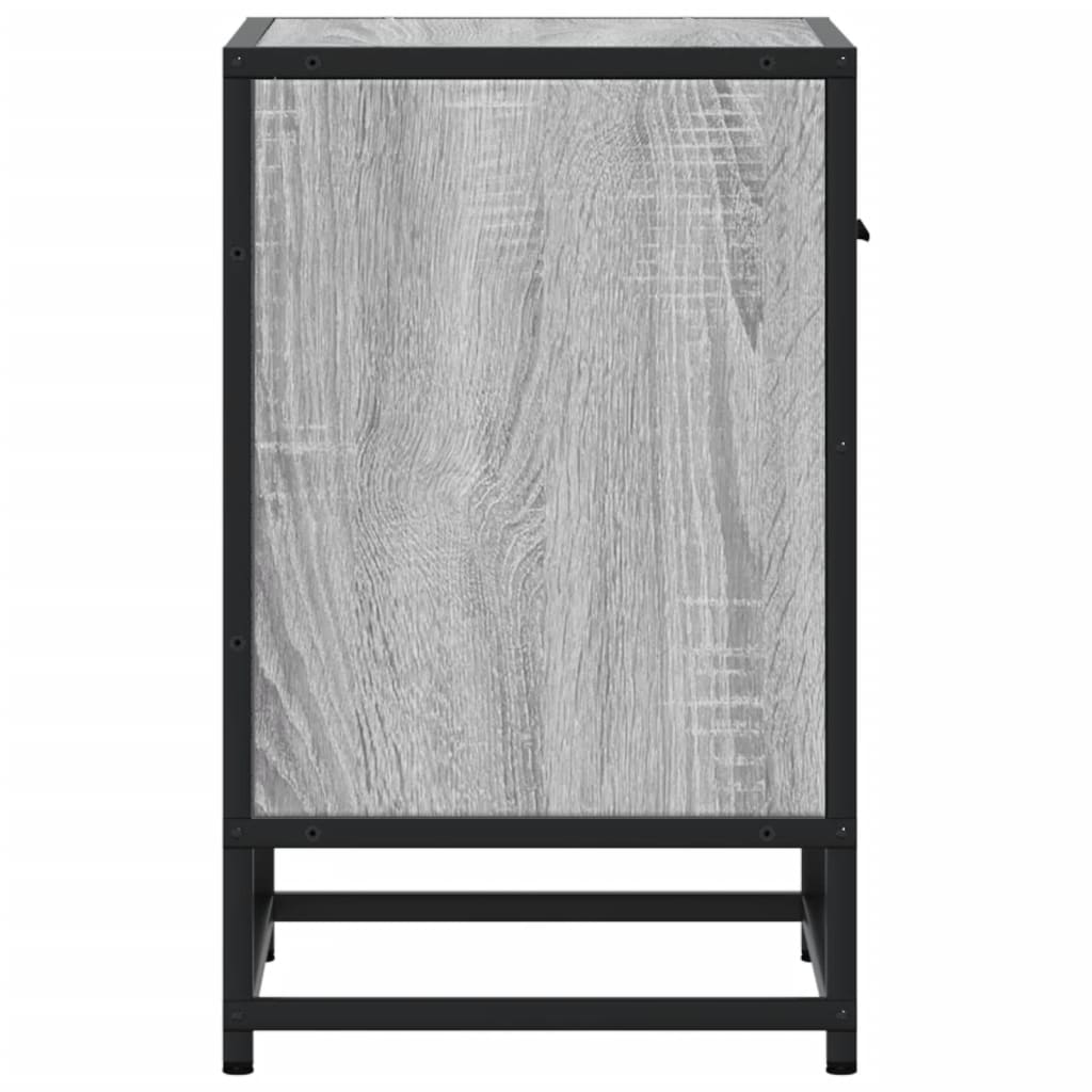 vidaXL Noptiere, 2 buc., gri sonoma, 40x31x50 cm, lemn compozit vidaXL Noptiere, 2 buc., gri sonoma, 40x31x50 cm, lemn compozit