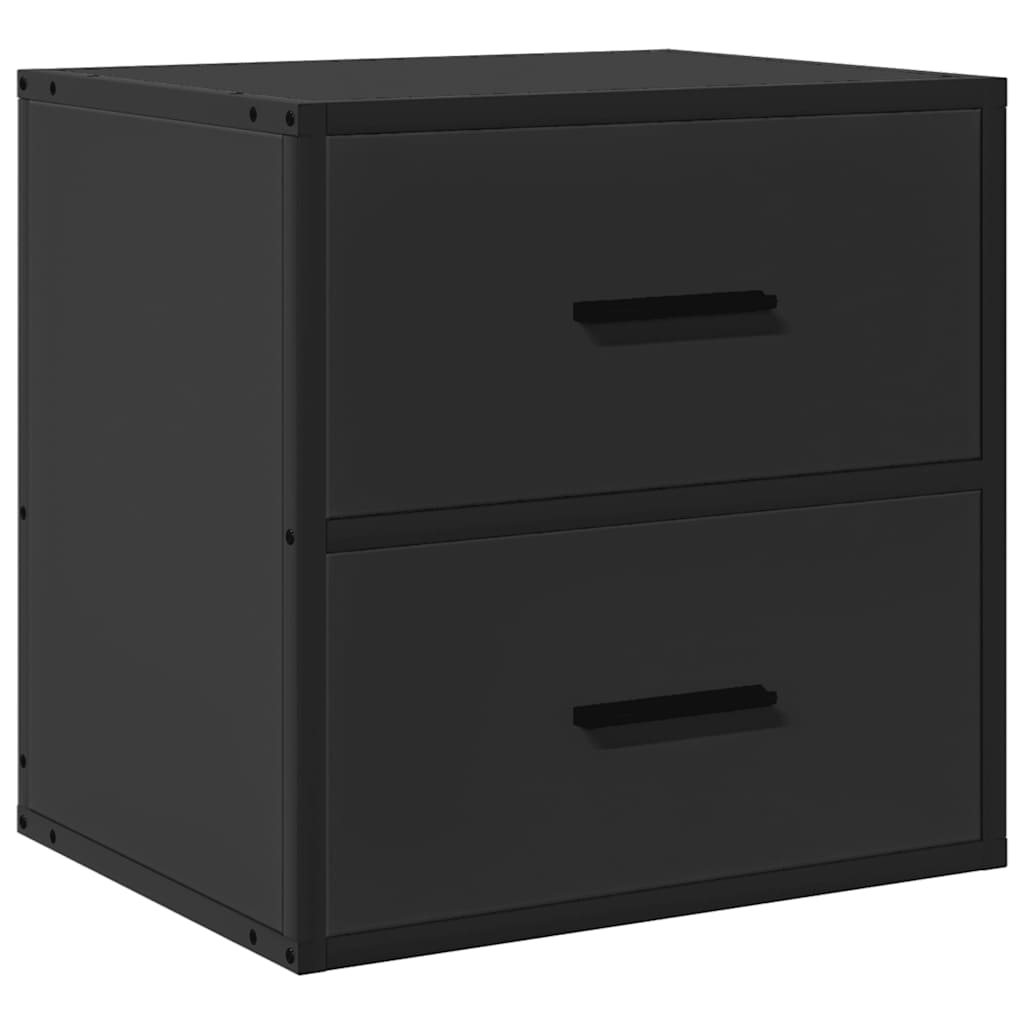 vidaXL Noptieră de perete, negru, 40x31x39,5 cm vidaXL Noptieră de perete, negru, 40x31x39,5 cm