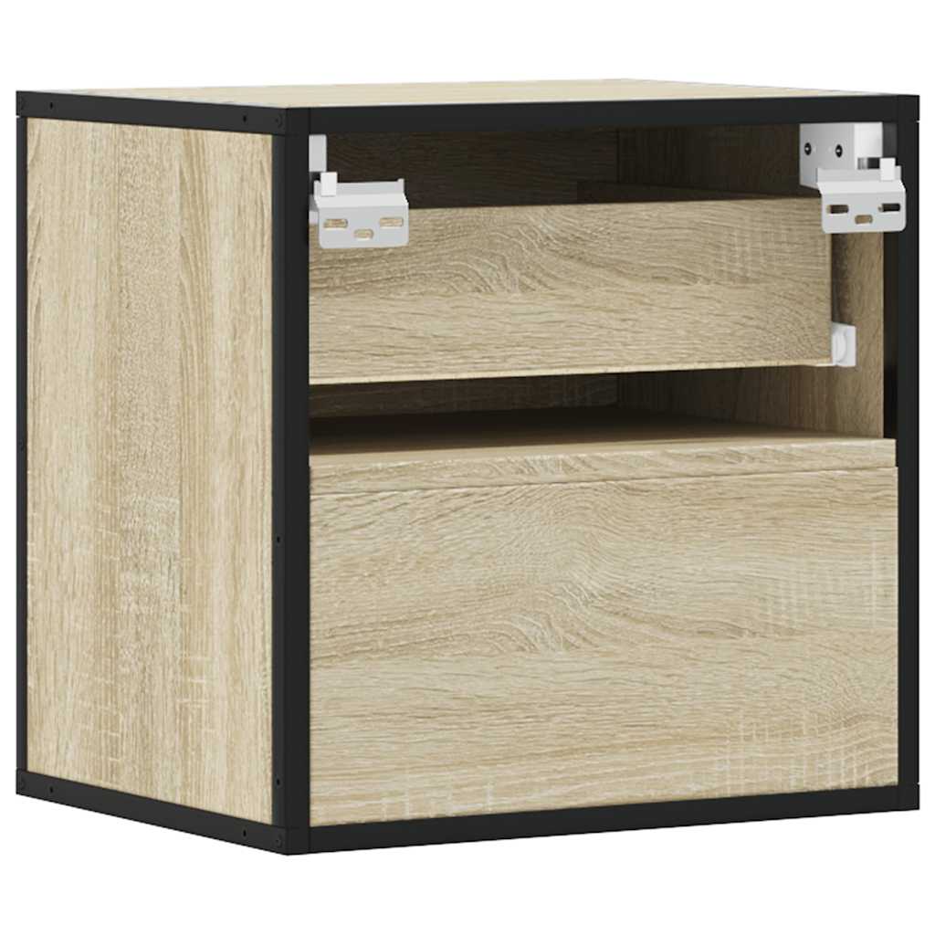 vidaXL Noptieră de perete, stejar sonoma, 40x31x39,5 cm vidaXL Noptieră de perete, stejar sonoma, 40x31x39,5 cm