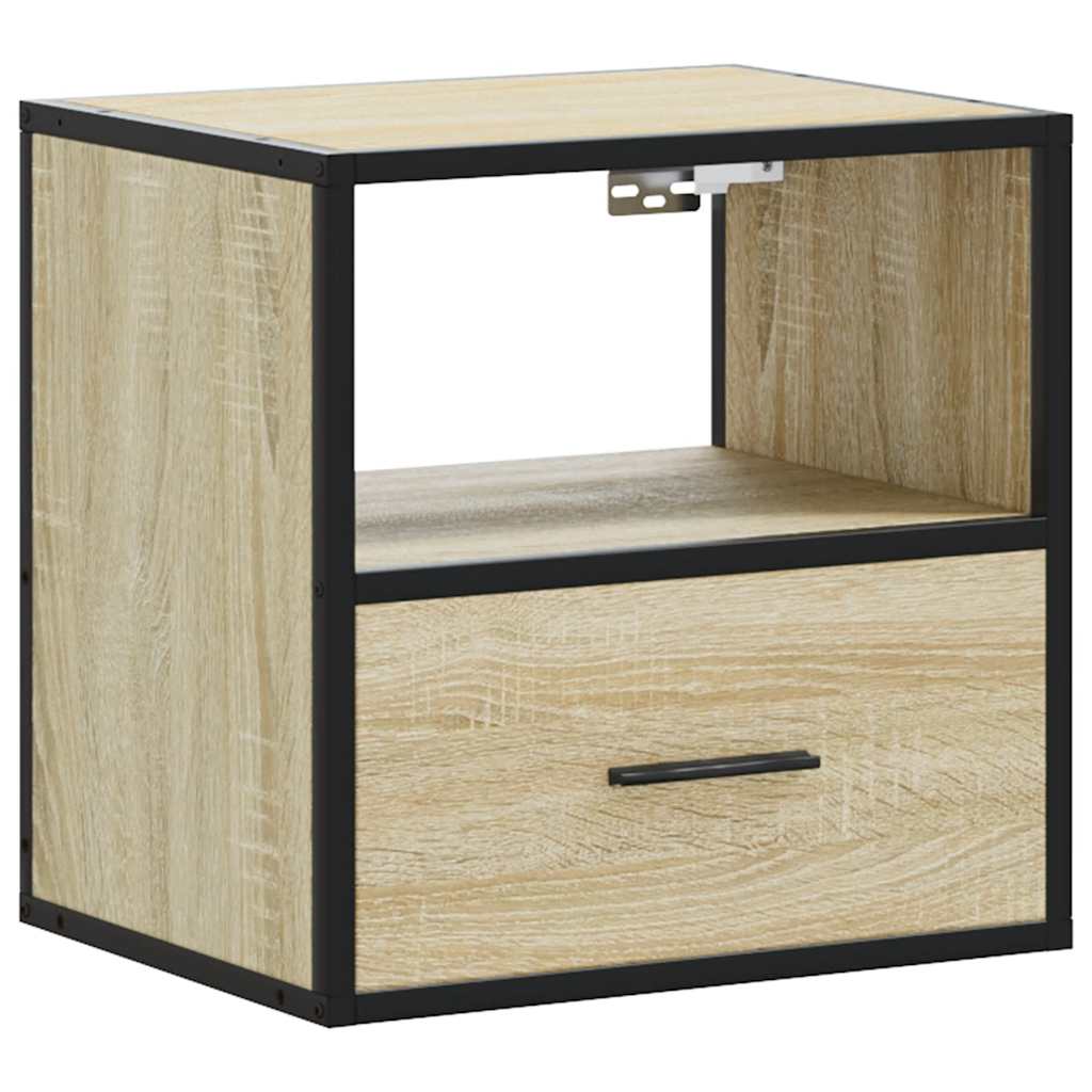 vidaXL Noptieră de perete, stejar sonoma, 40x31x39,5 cm vidaXL Noptieră de perete, stejar sonoma, 40x31x39,5 cm