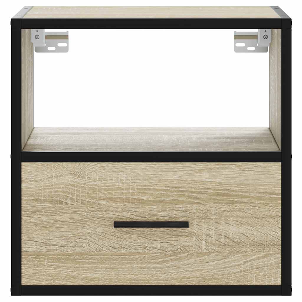 vidaXL Noptieră de perete, stejar sonoma, 40x31x39,5 cm vidaXL Noptieră de perete, stejar sonoma, 40x31x39,5 cm
