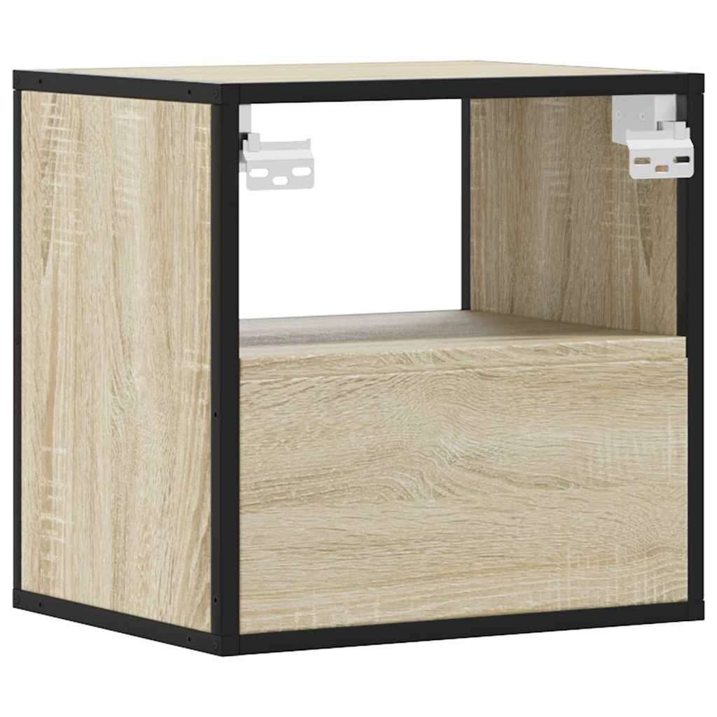 vidaXL Noptieră de perete, stejar sonoma, 40x31x39,5 cm vidaXL Noptieră de perete, stejar sonoma, 40x31x39,5 cm