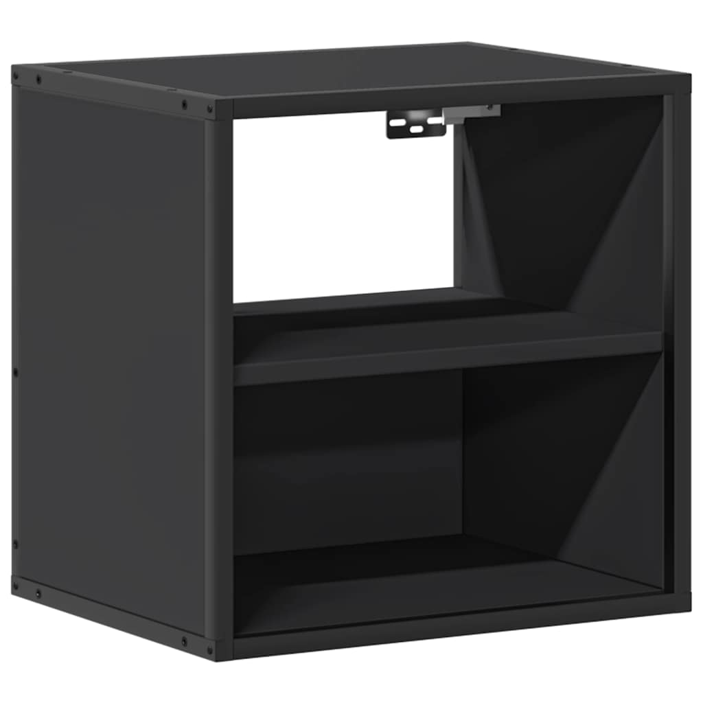 vidaXL Noptieră de perete, negru, 40x31x39,5 cm vidaXL Noptieră de perete, negru, 40x31x39,5 cm
