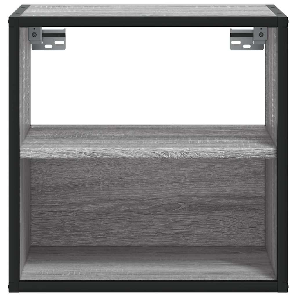 vidaXL Noptieră montată pe perete gri Sonoma 40x31x39,5 cm
