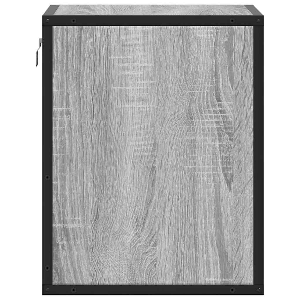 vidaXL Noptieră montată pe perete gri Sonoma 40x31x39,5 cm