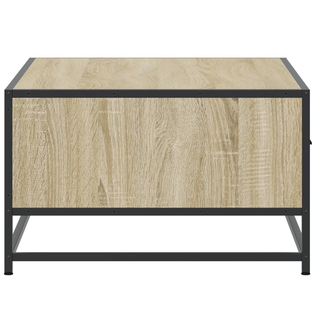 vidaXL Măsuță cafea stejar sonoma 90x57x35 cm lemn prelucrat și metal vidaXL Măsuță cafea stejar sonoma 90x57x35 cm lemn prelucrat și metal