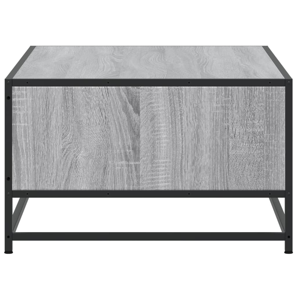 vidaXL Măsuță de cafea, gri sonoma, 100x57x35 cm, lemn prelucrat/metal