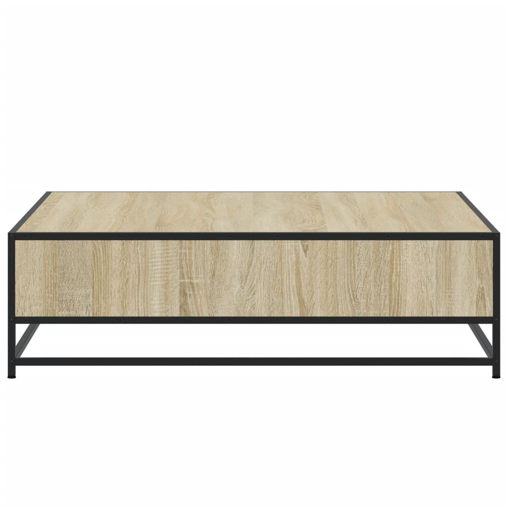 vidaXL Măsuță cafea stejar sonoma 100x100x30 cm lemn prelucrat/metal vidaXL Măsuță cafea stejar sonoma 100x100x30 cm lemn prelucrat/metal