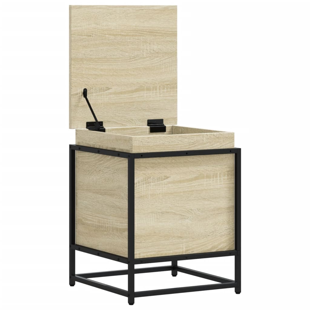 vidaXL Cutie depozitare stejar sonoma 40x40x51,5cm lemn prelucrat vidaXL Cutie depozitare stejar sonoma 40x40x51,5cm lemn prelucrat