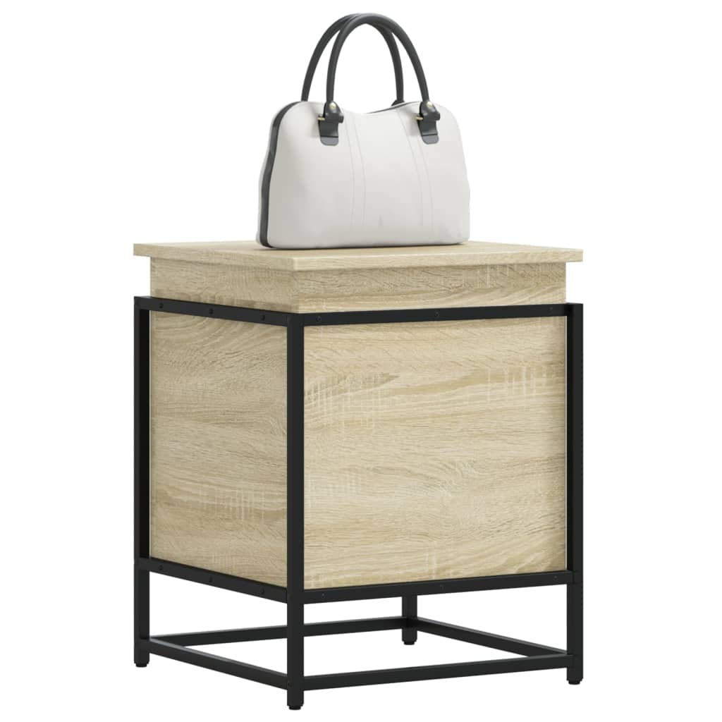 vidaXL Cutie depozitare stejar sonoma 40x40x51,5cm lemn prelucrat vidaXL Cutie depozitare stejar sonoma 40x40x51,5cm lemn prelucrat
