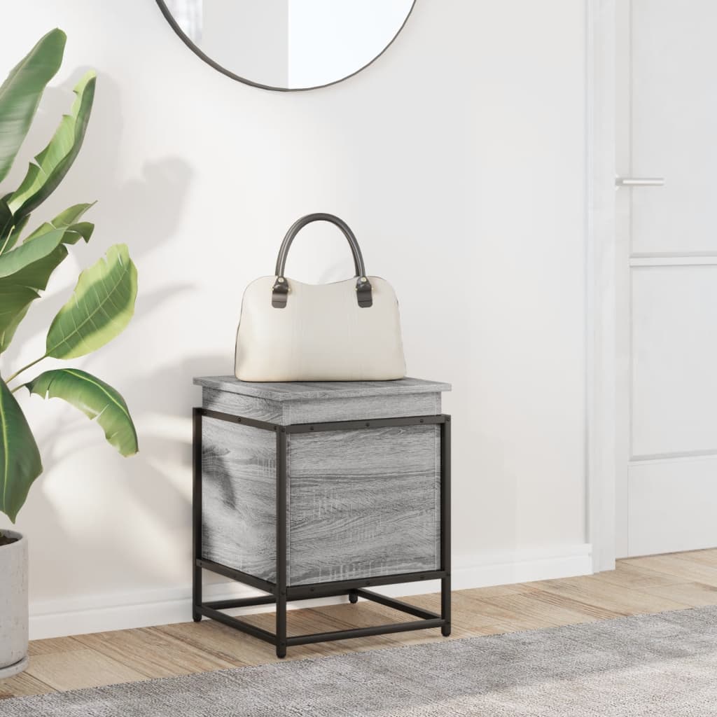 vidaXL Cutie depozitare gri sonoma 40x40x51,5 cm lemn prelucrat