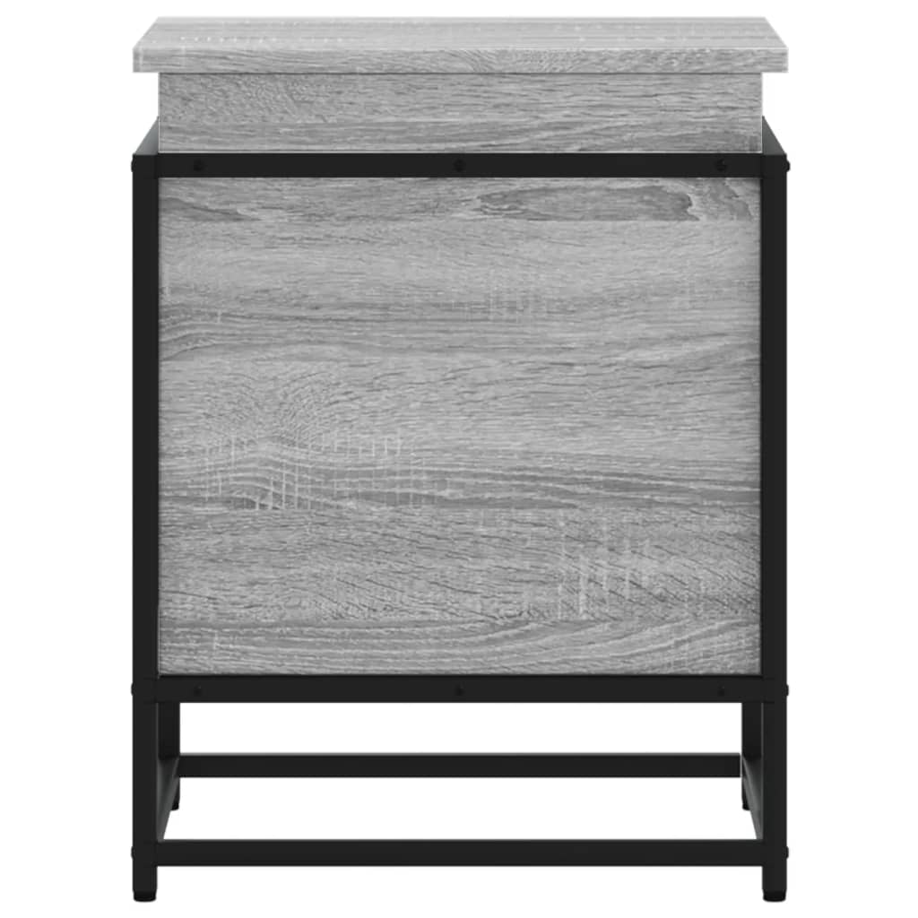vidaXL Cutie depozitare gri sonoma 40x40x51,5 cm lemn prelucrat