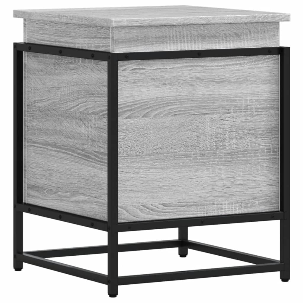 vidaXL Cutie depozitare gri sonoma 40x40x51,5 cm lemn prelucrat