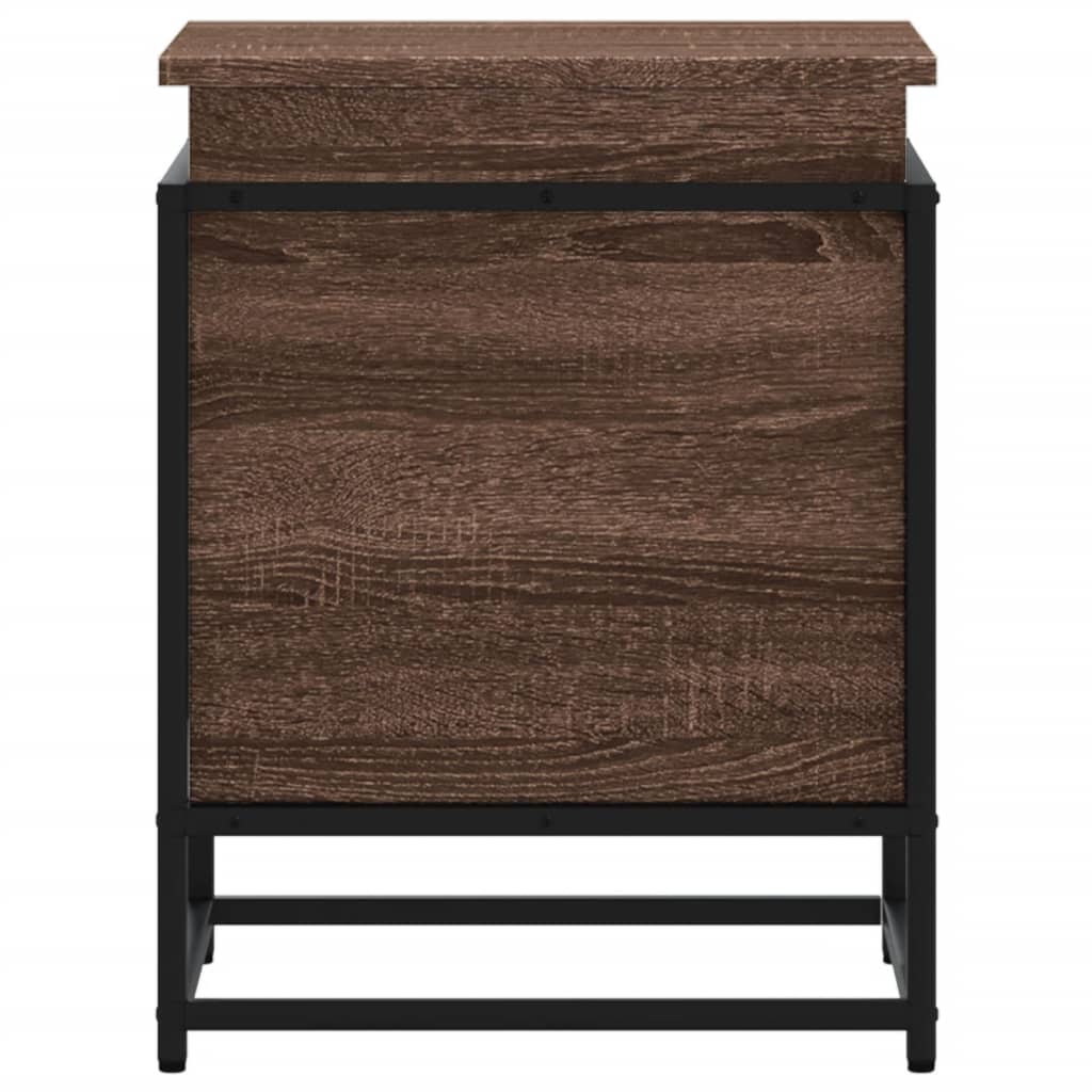 vidaXL Cutie depozitare stejar maro 40x40x51,5 cm lemn prelucrat vidaXL Cutie depozitare stejar maro 40x40x51,5 cm lemn prelucrat