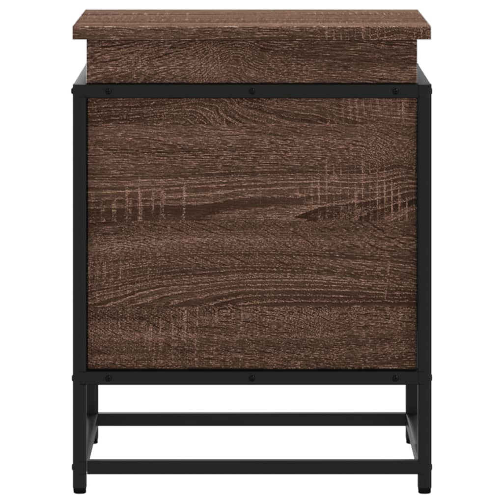 vidaXL Cutie depozitare stejar maro 40x40x51,5 cm lemn prelucrat vidaXL Cutie depozitare stejar maro 40x40x51,5 cm lemn prelucrat