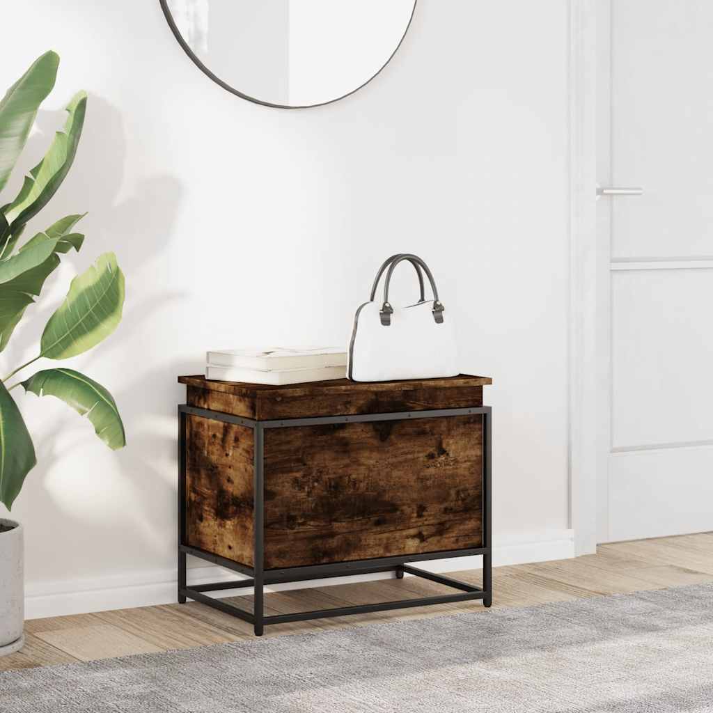 vidaXL Cutie depozitare stejar sonoma 60x40x51,5 cm lemn prelucrat vidaXL Cutie depozitare stejar sonoma 60x40x51,5 cm lemn prelucrat