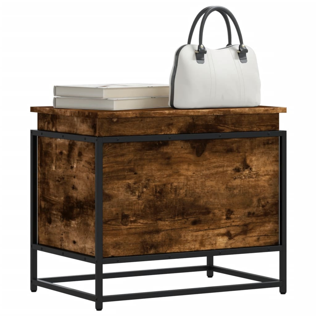 vidaXL Cutie depozitare stejar sonoma 60x40x51,5 cm lemn prelucrat vidaXL Cutie depozitare stejar sonoma 60x40x51,5 cm lemn prelucrat