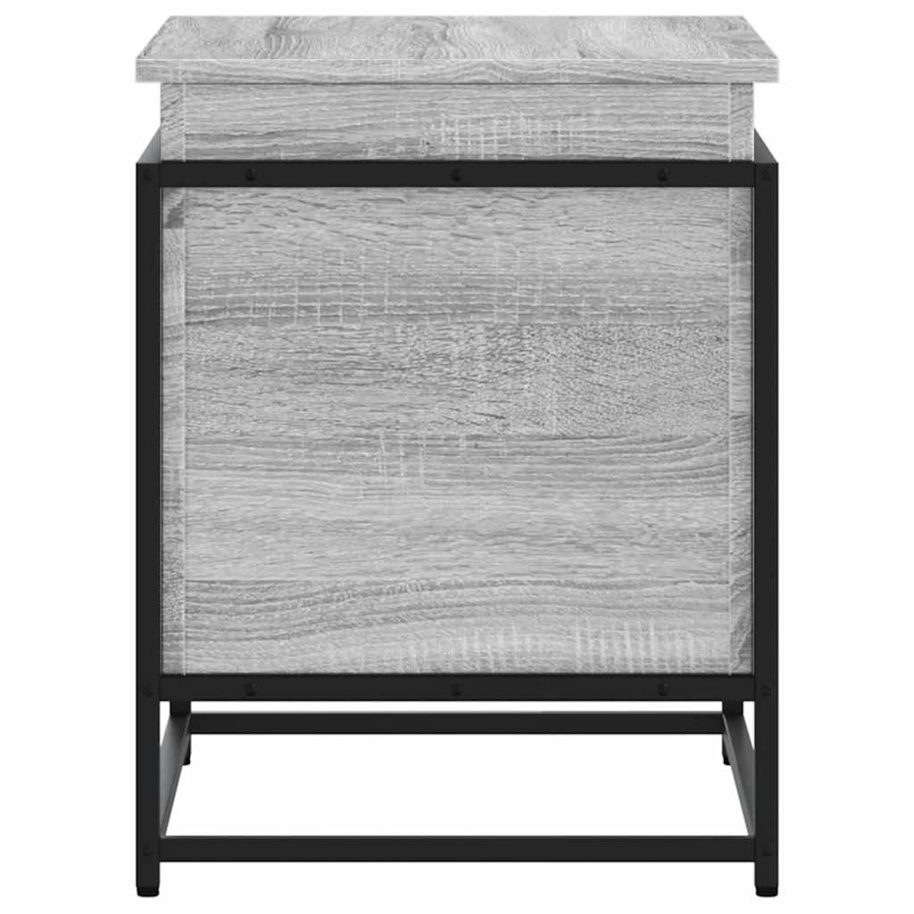 vidaXL Cutie depozitare gri sonoma 60x40x51,5 cm lemn prelucrat vidaXL Cutie depozitare gri sonoma 60x40x51,5 cm lemn prelucrat