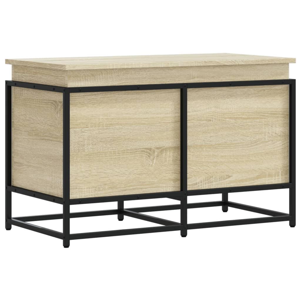 vidaXL Cutie depozitare stejar sonoma 80x40x51,5 cm lemn prelucrat vidaXL Cutie depozitare stejar sonoma 80x40x51,5 cm lemn prelucrat