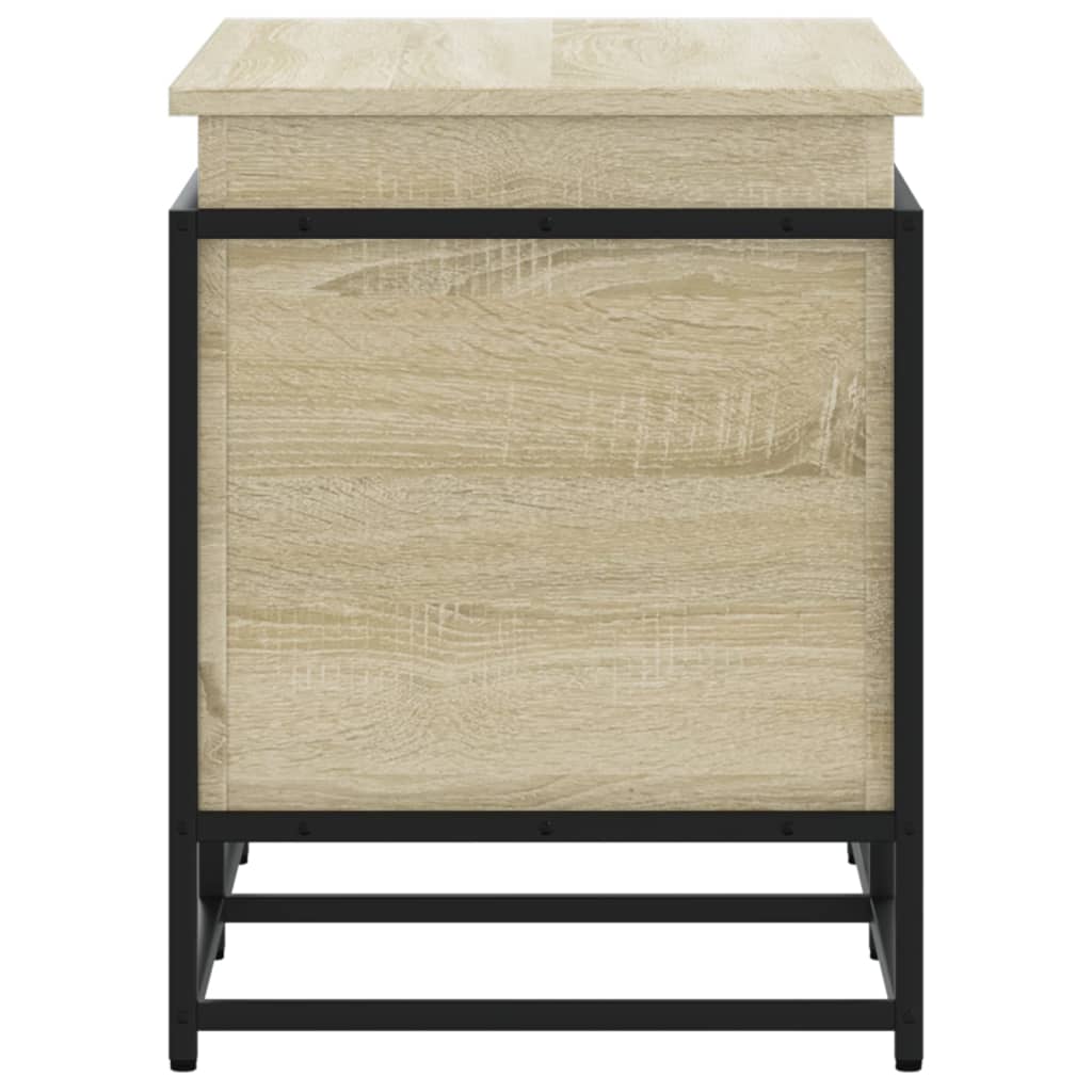 vidaXL Cutie depozitare stejar sonoma 80x40x51,5 cm lemn prelucrat vidaXL Cutie depozitare stejar sonoma 80x40x51,5 cm lemn prelucrat