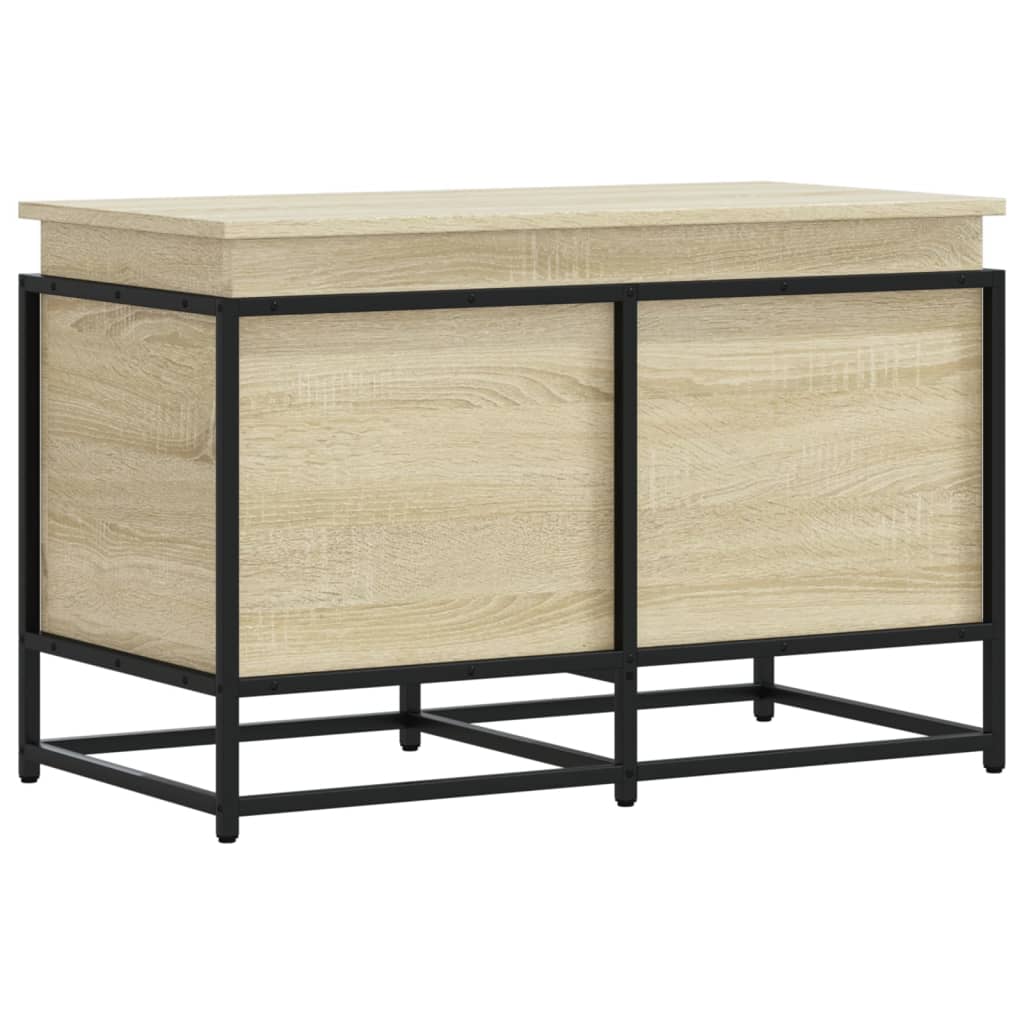 vidaXL Cutie depozitare stejar sonoma 80x40x51,5 cm lemn prelucrat vidaXL Cutie depozitare stejar sonoma 80x40x51,5 cm lemn prelucrat