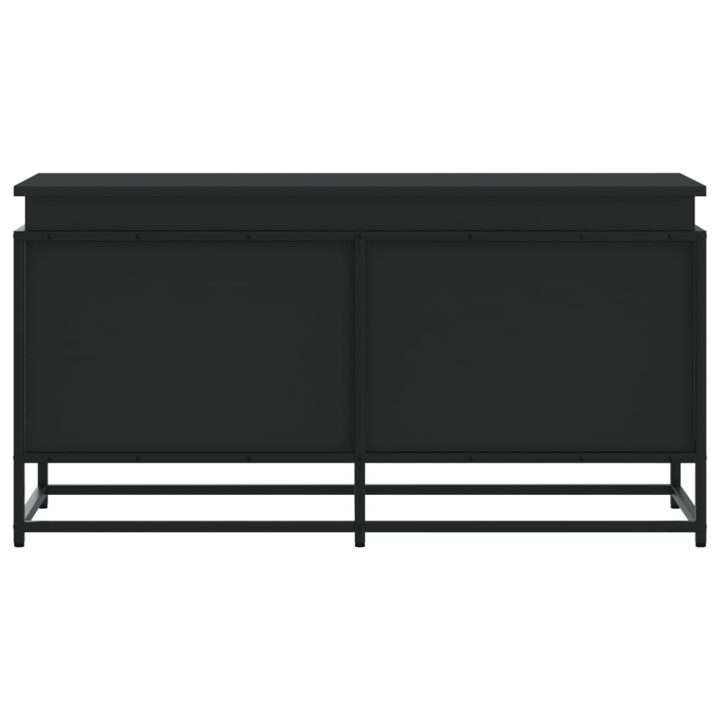 vidaXL Cutie depozitare cu capac negru 100x40x51,5 cm lemn prelucrat vidaXL Cutie depozitare cu capac negru 100x40x51,5 cm lemn prelucrat