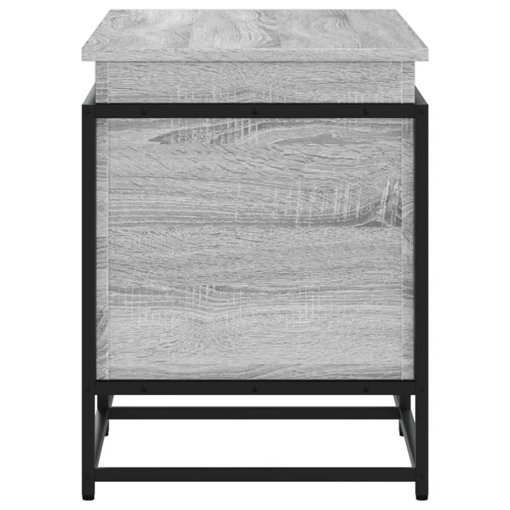 vidaXL Cutie depozitare gri sonoma 100x40x51,5 cm lemn prelucrat vidaXL Cutie depozitare gri sonoma 100x40x51,5 cm lemn prelucrat