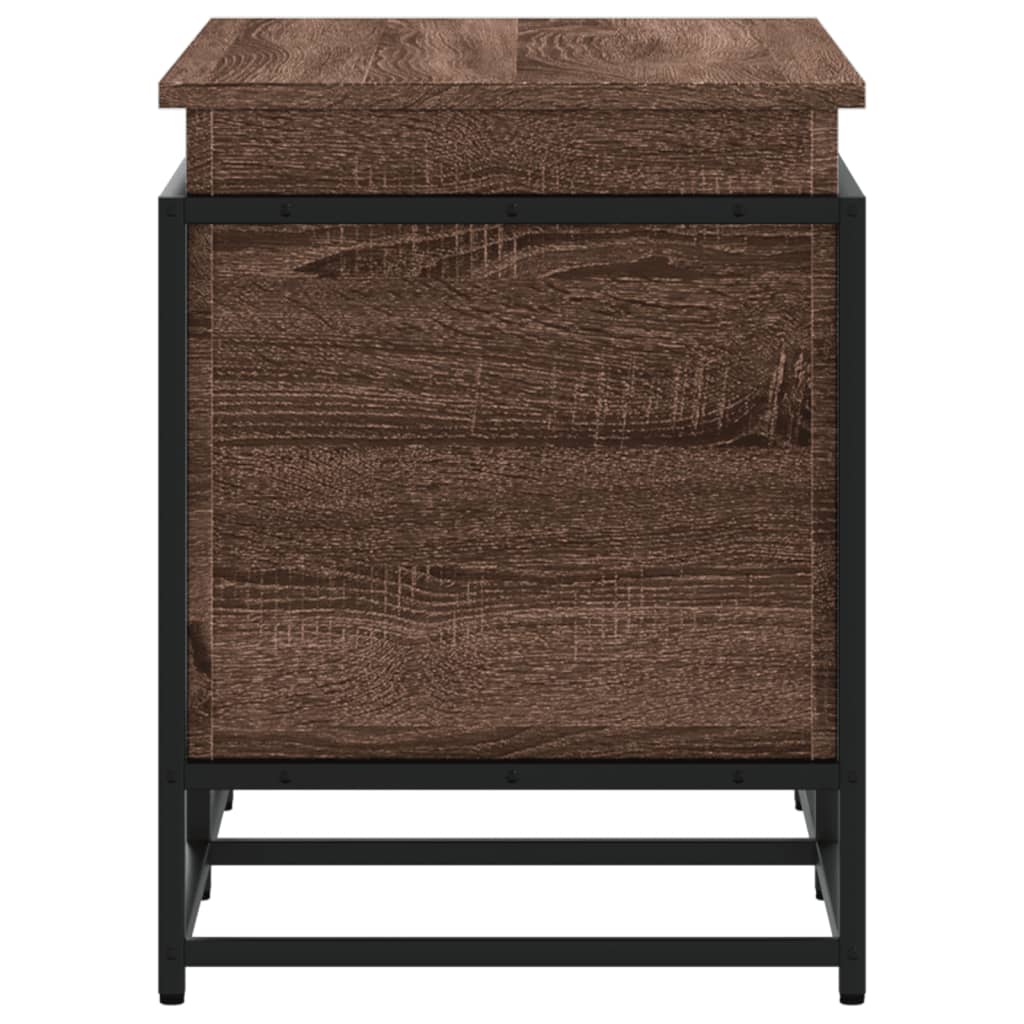 vidaXL Cutie depozitare stejar maro 100x40x51,5 cm lemn prelucrat vidaXL Cutie depozitare stejar maro 100x40x51,5 cm lemn prelucrat