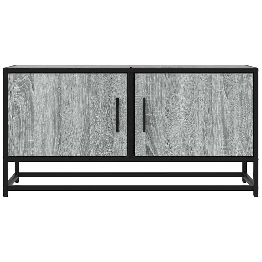 vidaXL Dulap TV, gri sonoma, 80x34,5x40 cm, lemn prelucrat și metal