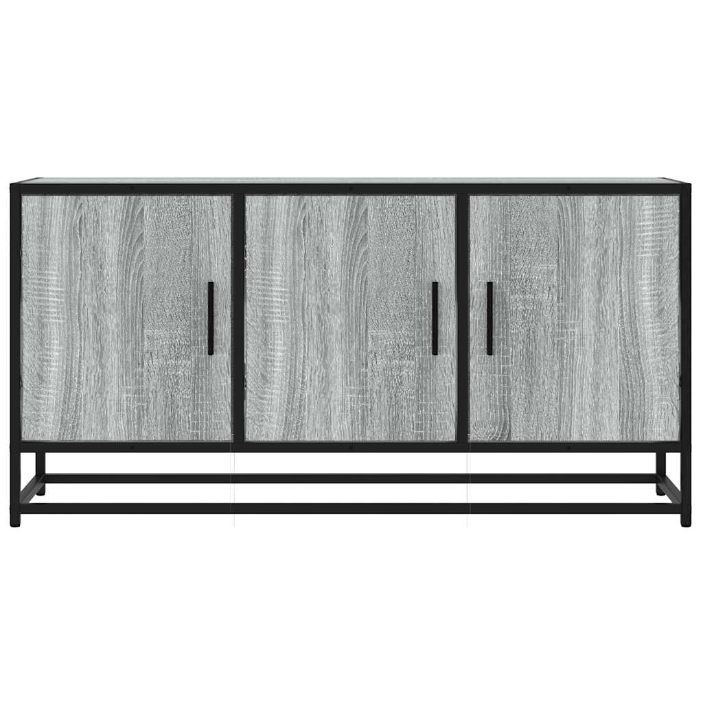 vidaXL Dulap TV gri sonoma, 100x35x50 cm lemn prelucrat și metal