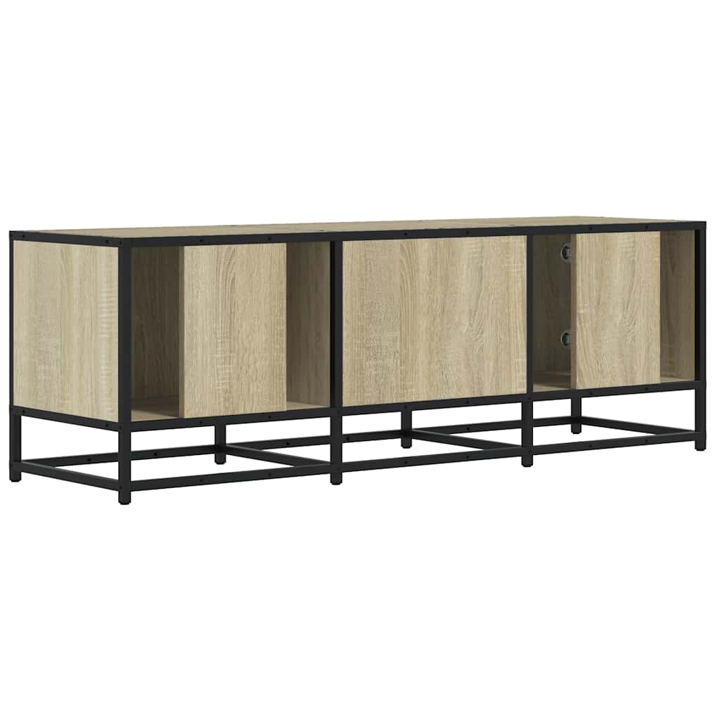vidaXL Dulap TV, stejar sonoma, 120x35x41 cm, lemn prelucrat și metal vidaXL Dulap TV, stejar sonoma, 120x35x41 cm, lemn prelucrat și metal