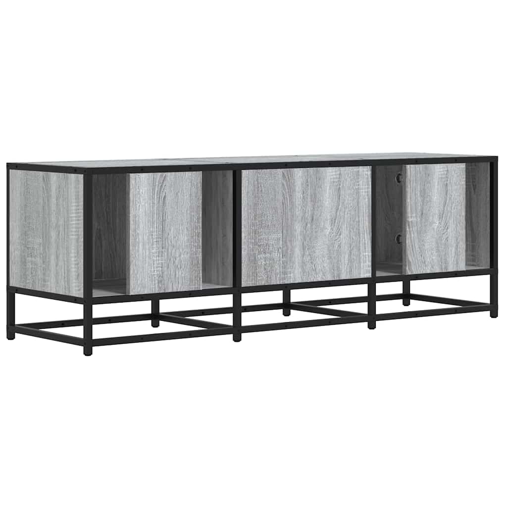 vidaXL Dulap TV, gri sonoma, 120x35x41 cm, lemn prelucrat și metal