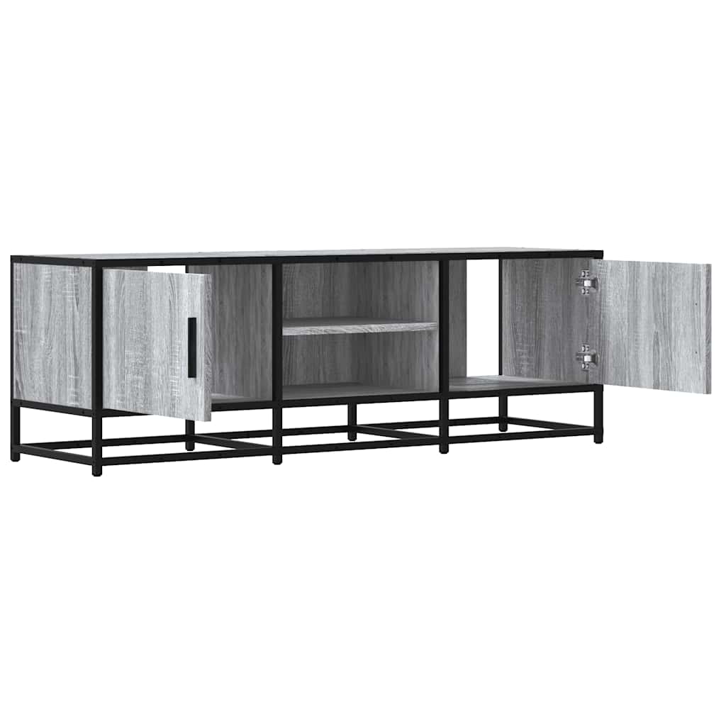vidaXL Dulap TV, gri sonoma, 120x35x41 cm, lemn prelucrat și metal