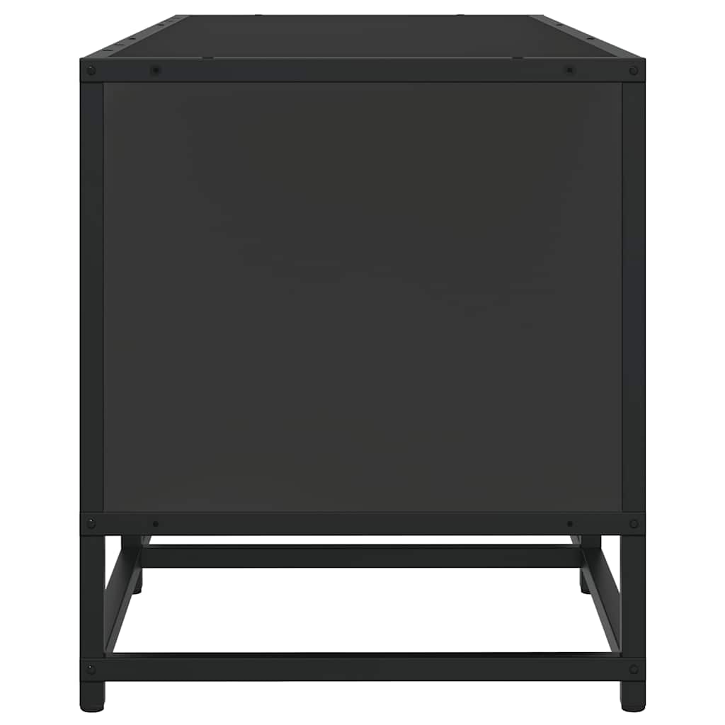 vidaXL Dulap TV, negru, 160x35x41 cm, lemn prelucrat și metal vidaXL Dulap TV, negru, 160x35x41 cm, lemn prelucrat și metal