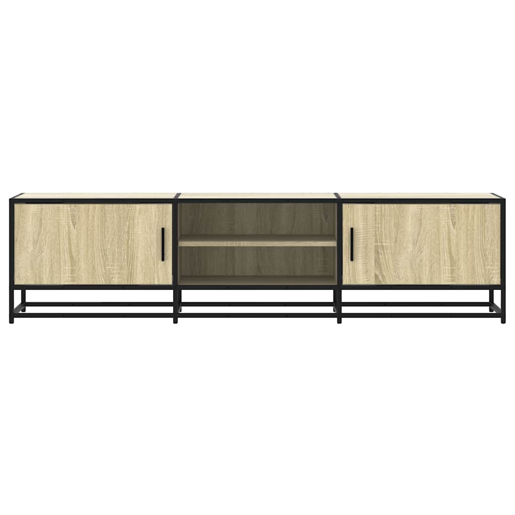 vidaXL Dulap TV, stejar sonoma, 160x35x41 cm, lemn prelucrat și metal vidaXL Dulap TV, stejar sonoma, 160x35x41 cm, lemn prelucrat și metal