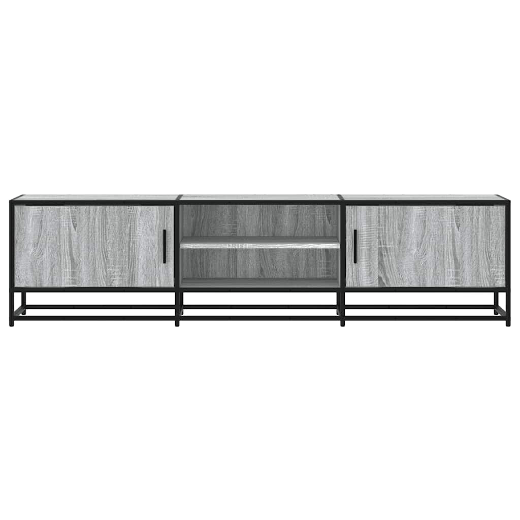 vidaXL Dulap TV gri sonoma, 160x35x41 cm lemn prelucrat și metal