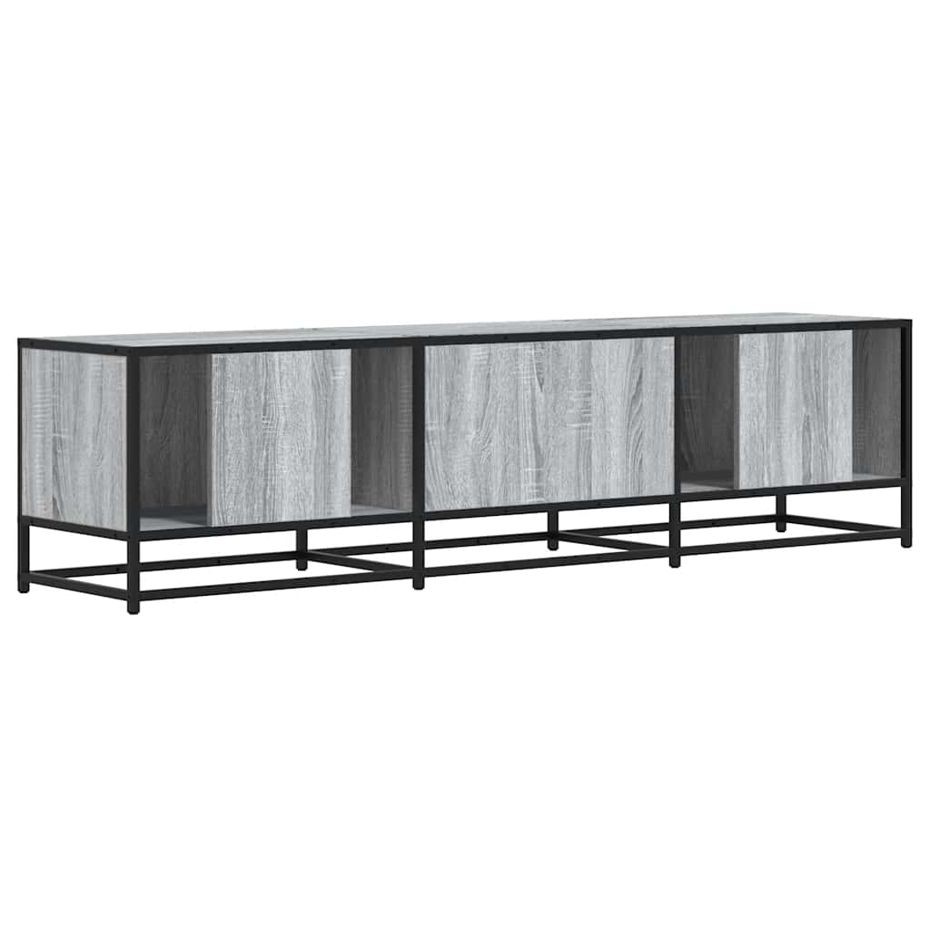 vidaXL Dulap TV gri sonoma, 160x35x41 cm lemn prelucrat și metal