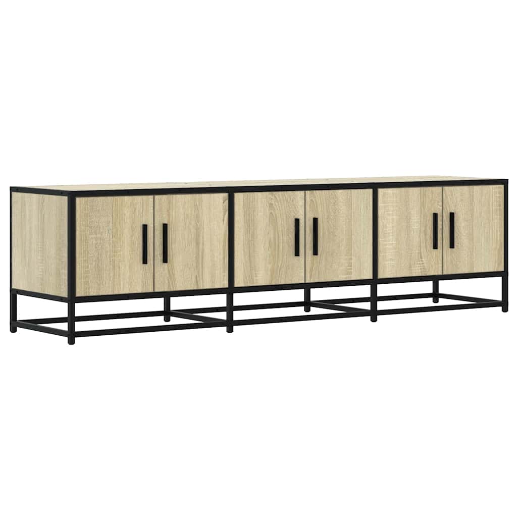 vidaXL Dulap TV, stejar sonoma, 150x35x41 cm, lemn prelucrat și metal vidaXL Dulap TV, stejar sonoma, 150x35x41 cm, lemn prelucrat și metal
