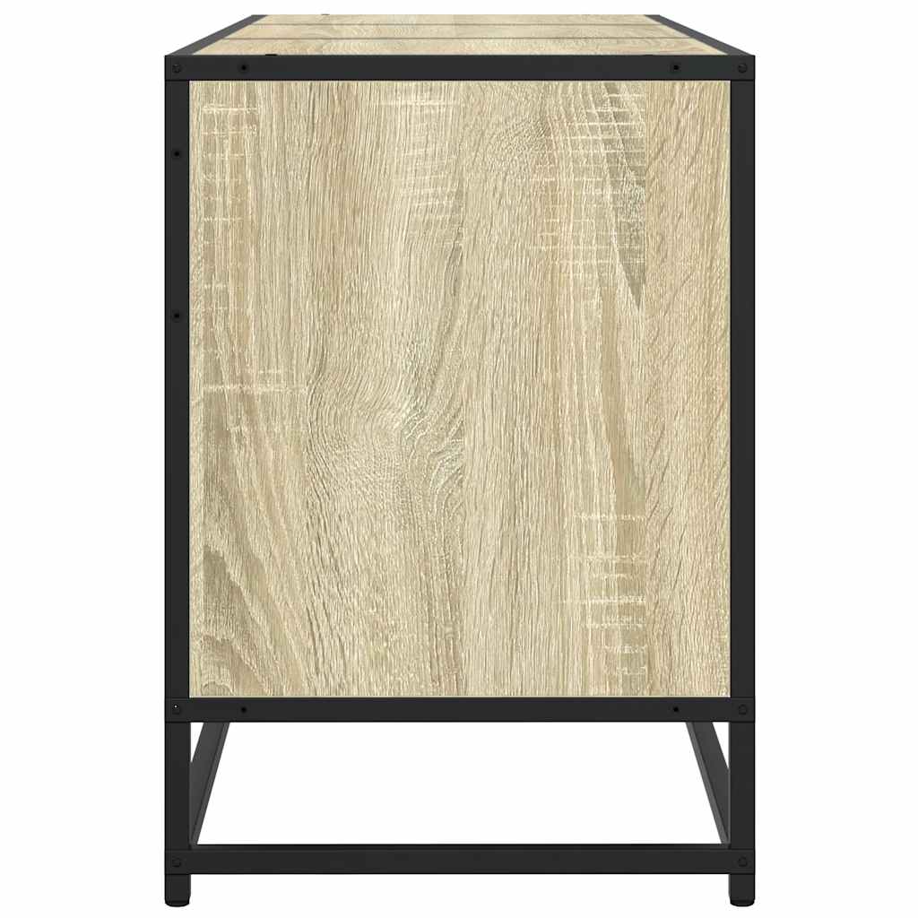 vidaXL Dulap TV, stejar sonoma, 150x35x41 cm, lemn prelucrat și metal vidaXL Dulap TV, stejar sonoma, 150x35x41 cm, lemn prelucrat și metal