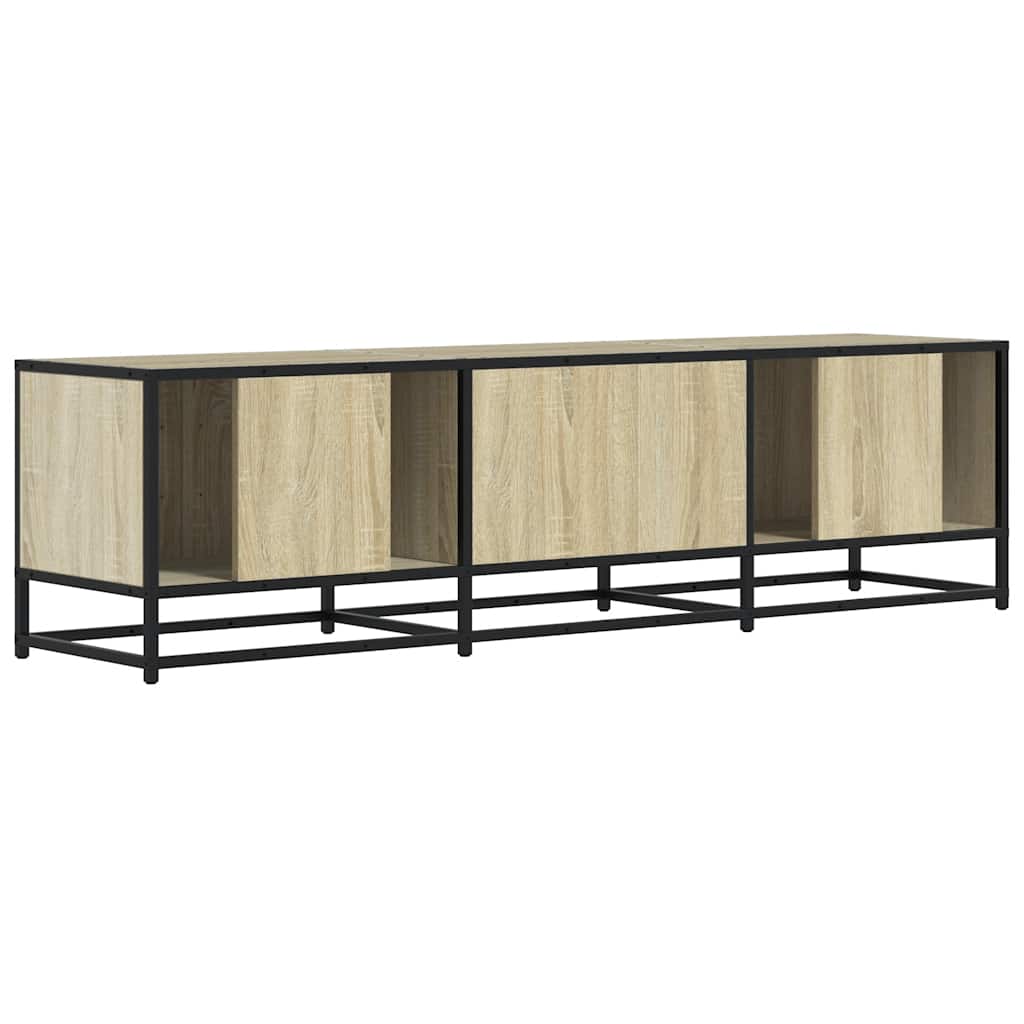 vidaXL Dulap TV, stejar sonoma, 150x35x41 cm, lemn prelucrat și metal vidaXL Dulap TV, stejar sonoma, 150x35x41 cm, lemn prelucrat și metal